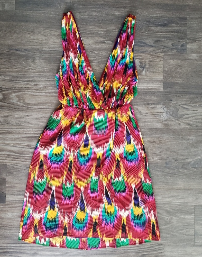 Alice + Olivia Silky Multi Color Dress